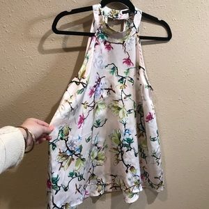 NWT floral halter tank top